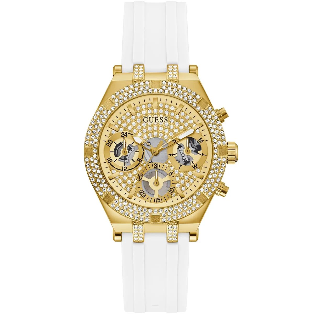 gw0407l2-guess-watch-women-crystals-gold-dial-rubber-white-strap-quartz-battery-analog-three-hand-heiress